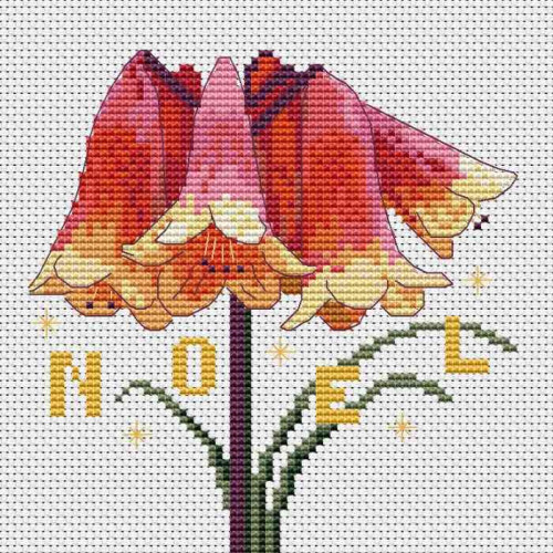 Australian Christmas Bells Noel cross stitch pattern or kit, a Mary Elizabeth design from Caronie.